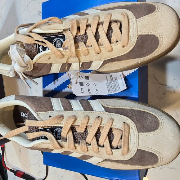 adidas Gazelle Indoor Earth Strata Magic Beige IF9646 Men's Size New 9.5 Shoes - Picture 3 of 13
